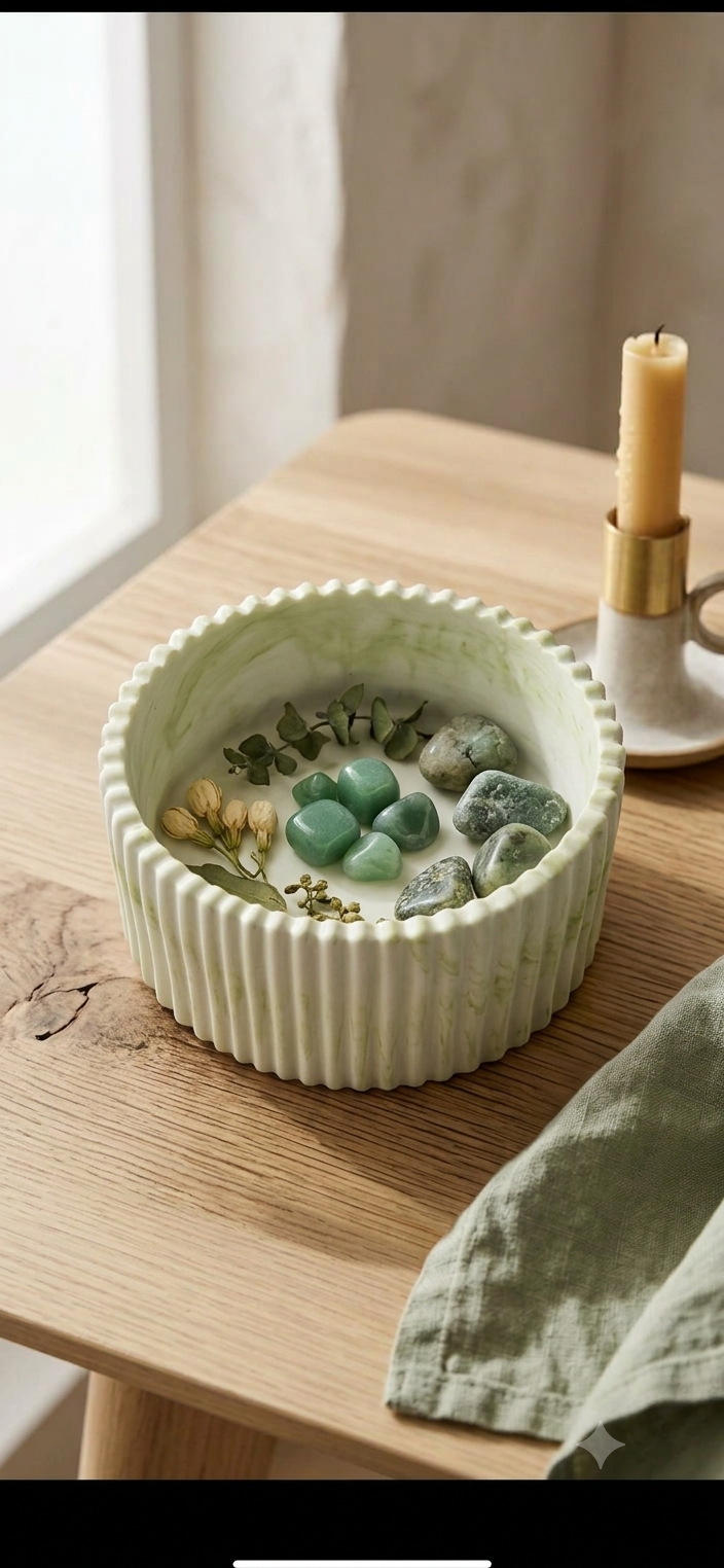 Fluted Decorative Jar